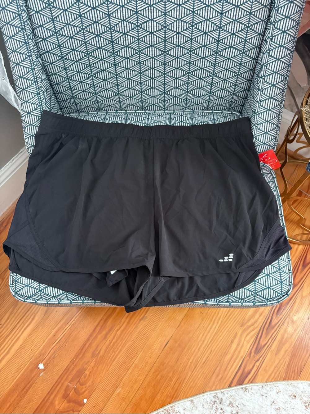 bcg Black Women's Athletic Shorts with Built-In Liner